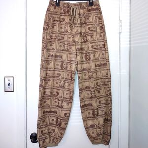 Money Print Joggers (Sz. Large)